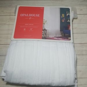 NWT 42"x84" white sheer curtain